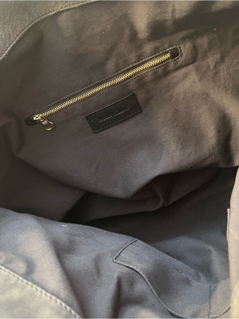SEE by CHLOE Harriet Hobo Tote Charcoal Grey Nubuck Leather 2 Handles - Picture 10 of 12